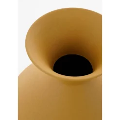 Mica Decorations Gyge Vaas - L30 x B24 x H37 cm - Metaal - Geel Discount