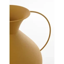 Mica Decorations Gyge Vaas - L30 x B24 x H37 cm - Metaal - Geel Discount