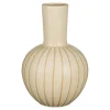 Mica Decorations Holm Vaas - H42 x Ø27,5 cm - Keramiek - Crème Outlet