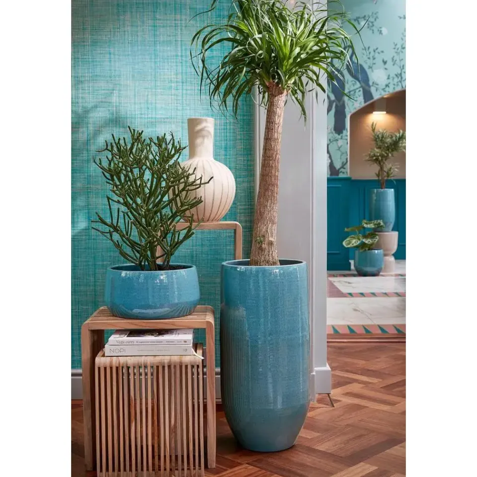 Mica Decorations Holm Vaas - H42 x Ø27,5 cm - Keramiek - Crème Outlet