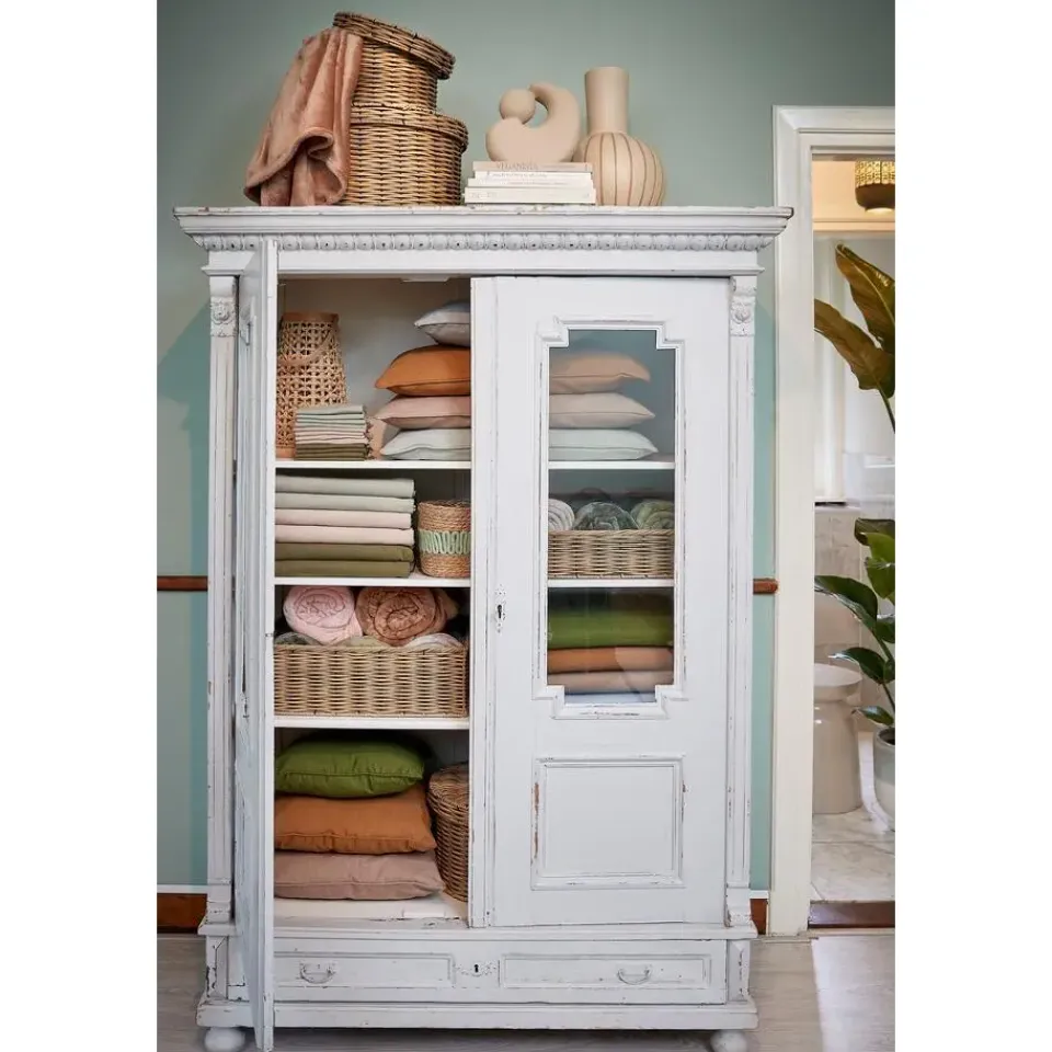 Mica Decorations Holm Vaas - H42 x Ø27,5 cm - Keramiek - Crème Outlet