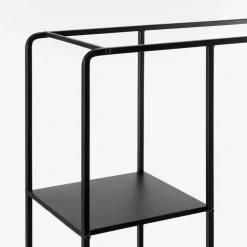 Mica Decorations Jules Open kast - L76 x B30 x H178 cm - Zwart Discount