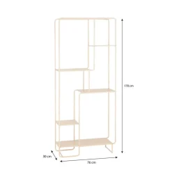 Mica Decorations Jules Open kast - Metaal - Lichtbruin Hot