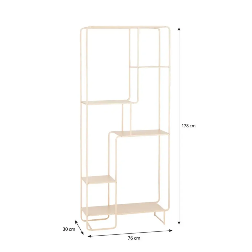 Mica Decorations Jules Open kast - Metaal - Lichtbruin Hot