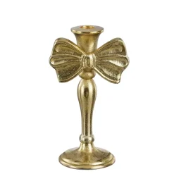 Mica Decorations Kandelaar - L11 x B8 x H20 cm - Aluminium - Goud Clearance