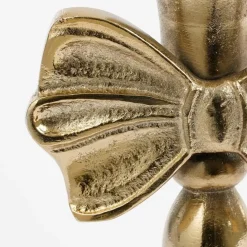 Mica Decorations Kandelaar - L11 x B8 x H20 cm - Aluminium - Goud Clearance