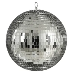 Mica Decorations Kerst Discobal - Ø25 cm - Zilver Online