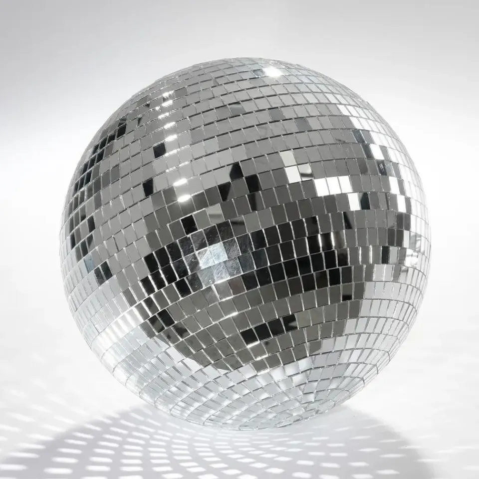 Mica Decorations Kerst Discobal - Ø25 cm - Zilver Online