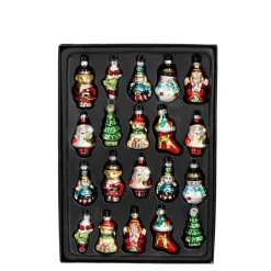 Mica Decorations Kerst Ornamenten - Set 20 stuks - Glas - Groen Outlet