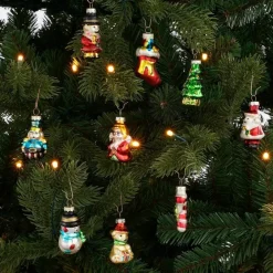 Mica Decorations Kerst Ornamenten - Set 20 stuks - Glas - Groen Outlet