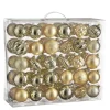 Mica Decorations Kerstballen Set - 60 Stuks - Champagne Clearance