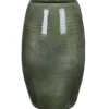 Mica Decorations Lester Vaas - H50 x Ø30 cm - Terracotta - Groen Discount