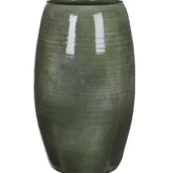 Mica Decorations Lester Vaas - H50 x Ø30 cm - Terracotta - Groen Discount