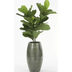 Mica Decorations Lester Vaas - H50 x Ø30 cm - Terracotta - Groen Discount