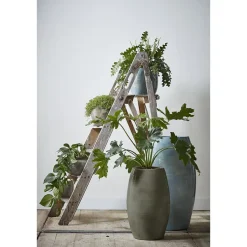 Mica Decorations Lester Vaas - H50 x Ø30 cm - Terracotta - Groen Discount
