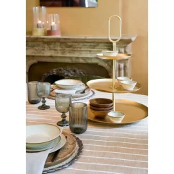 Mica Decorations Merlot Drinkglas - Set van 6 - 400 ml - Grijs Sale