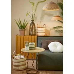 Mica Decorations Opbergmand - Set van 2 - H30 x Ø32 cm - Bruin