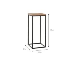 Mica Decorations Oskar Bijzettafel L35 x B35 x H81 cm Best