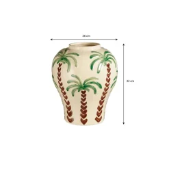 Mica Decorations Paradiso Vaas - H32 x Ø26 cm - Keramiek - Off-white Clearance