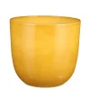 Mica Decorations Planten/bloempot Tusca - geel - D28 x H25cm Sale