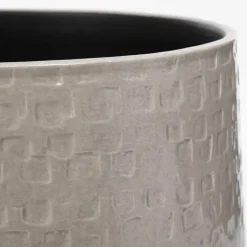 Mica Decorations Plantenpot - Keramiek taupe - 15 x 13 cm