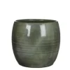 Mica Decorations Plantenpot - groen - glans - keramiek - 28 x 26 cm