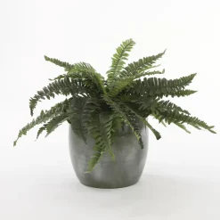 Mica Decorations Plantenpot - groen - glans - keramiek - 28 x 26 cm