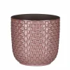 Mica Decorations Plantenpot - keramiek - roze - 13 x 13 cm Hot