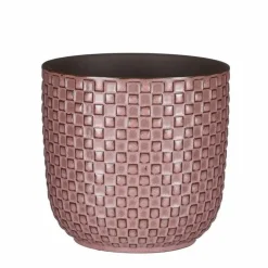Mica Decorations Plantenpot - keramiek - roze - 13 x 13 cm Hot