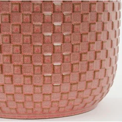 Mica Decorations Plantenpot - keramiek - roze - 13 x 13 cm Hot