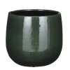 Mica Decorations Plantenpot - keramiek - groen glans - D21/H19 cm Sale