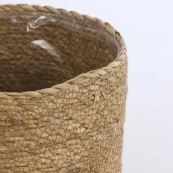 Mica Decorations Plantenpot - rotan - bruin - plantenmand - 18 x 18 cm Hot