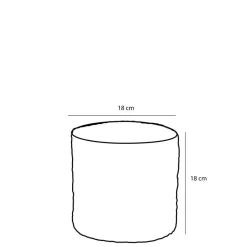 Mica Decorations Plantenpot - rotan - bruin - plantenmand - 18 x 18 cm Hot