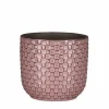 Mica Decorations Plantenpot - keramiek - roze - 12 x 11 cm New