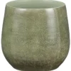 Mica Decorations Plantenpot - Terracotta - groen - 24 x 22 cm New