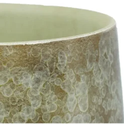 Mica Decorations Plantenpot - Terracotta - groen - 24 x 22 cm New