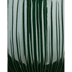 Mica Decorations Plantenpot - donkergroen - glans ribbel -27x25cm Discount