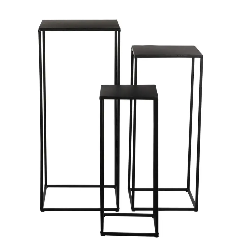 Mica Decorations Quinty Bijzettafel - Set van 3 - Zwart New