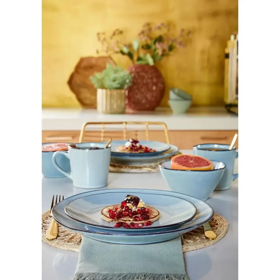 Mica Decorations Racco Serviesset 4 Persoons - Steengoed - Lichtgrijs Best