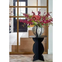 Mica Decorations Rafi Bijzettafel - H50 x Ø40 cm - IJzer - Zwart