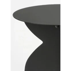 Mica Decorations Rafi Bijzettafel - H50 x Ø40 cm - IJzer - Zwart