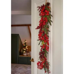 Mica Decorations Randell Kerstslinger - L110 x B18 x H10 cm - Rood Sale