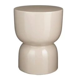 Mica Decorations Stage Bijzettafel - H45 x Ø35 cm - Cement - Beige Outlet