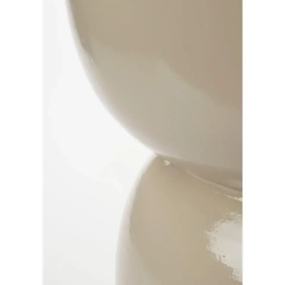 Mica Decorations Stage Bijzettafel - H45 x Ø35 cm - Cement - Beige Outlet