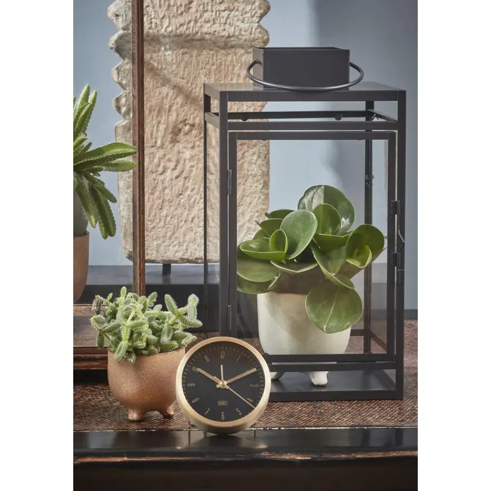 Mica Decorations Storm Lantaarn - L19,5 x B19 x H36 cm - Zwart Discount