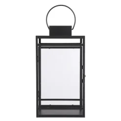 Mica Decorations Storm Lantaarn - L19,5 x B19 x H36 cm - Zwart Discount