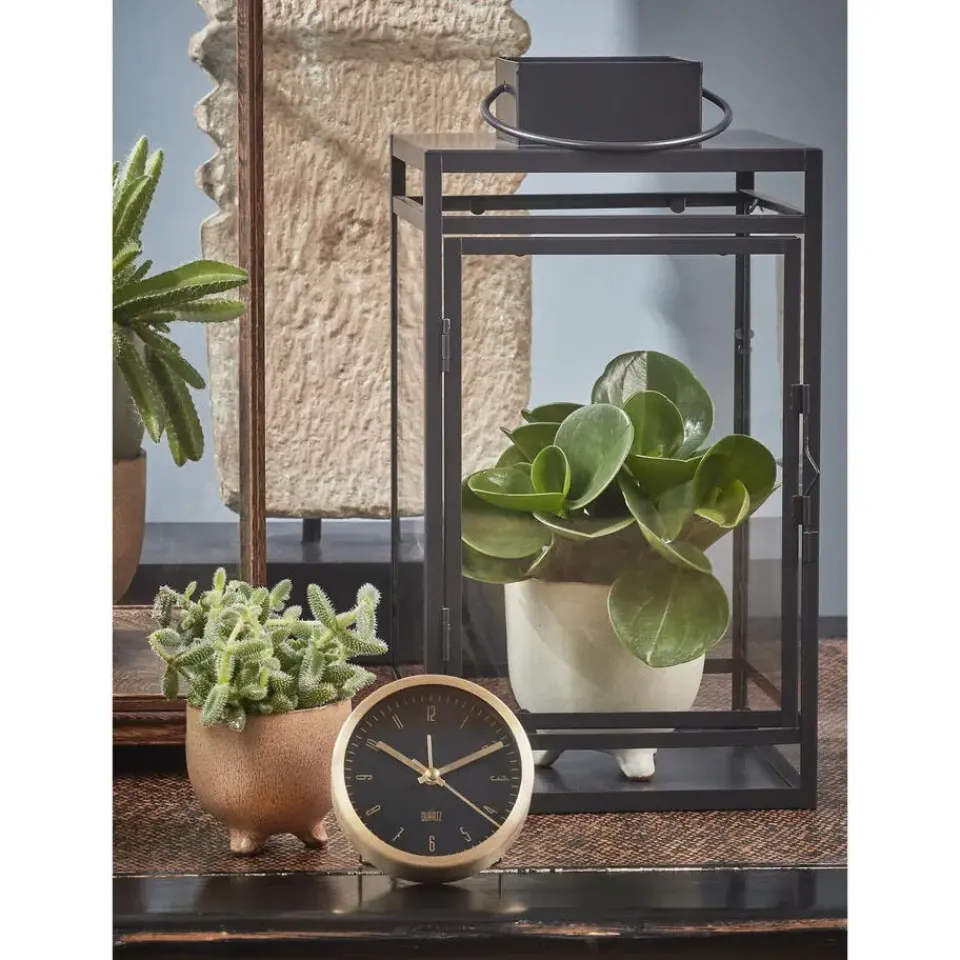 Mica Decorations Storm Lantaarn - L19,5 x B19 x H36 cm - Zwart Discount