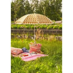 Mica Decorations Strandparasol - H180 x Ø160 cm - Bruin Clearance