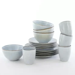 Mica Decorations Tabo Serviesset 4 persoons Keramiek Grijs Outlet