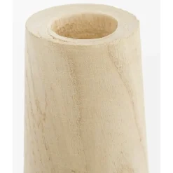 Mica Decorations Vaas - hout - bolvormig - 16 x 28 cm